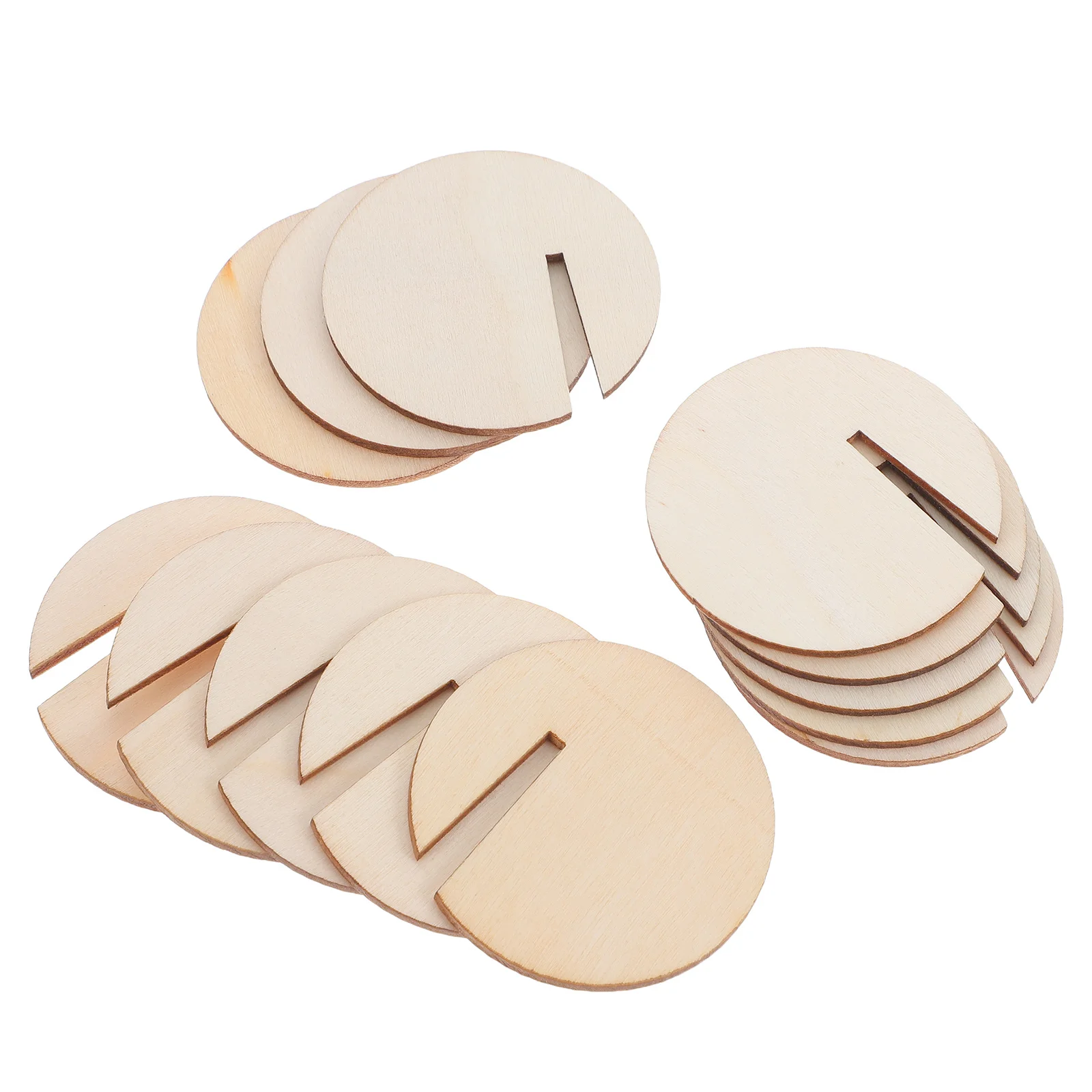 

120Pcs Round Drink Tags Wooden Unfinished Name Badges for Weddings Parties Ktv Bars Glasses Natural Wood Drink Markers Rustic