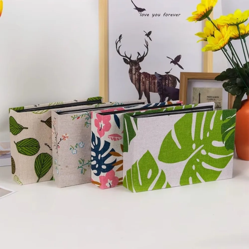 Mini Photo Album Horizontal Insert Design 36 Pockets Picture Albums Loose-leaf for 6 Inch Photos Small Scrapbook Album