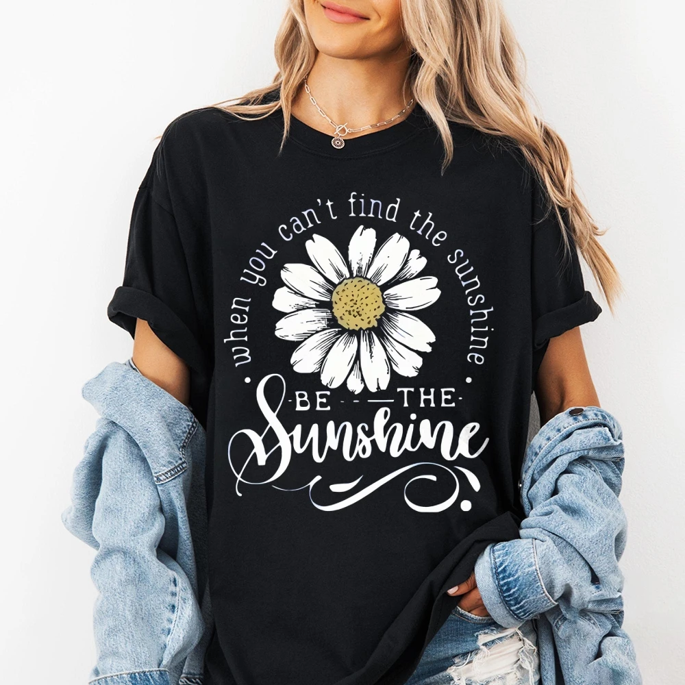 ดอกไม้น่ารักหญิงเสื้อTeeเสื้อผ้าแฟชั่นผู้หญิงฤดูร้อนเสื้อยืดหลวมสบายๆY2k Streetwearเสื้อแขนสั้น