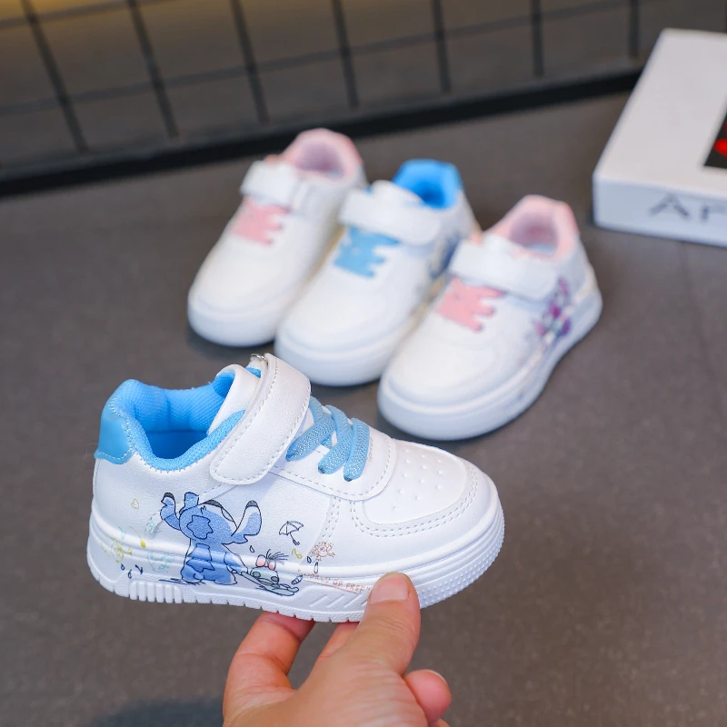 

Новые детские кроссовки 2026 года с принтом Stitch: модные, дышащие, нескользящие, для улицы, для девочек