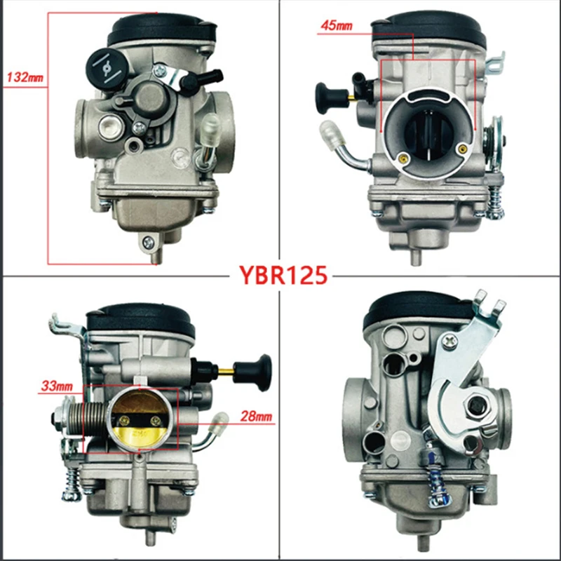 Motorcycle Parts Carburetor For ATV Quad Go Kart Dirt Bike YBR125 XTZ125 YZF125 YB125 GT125 Universal Carburetor Factory Price