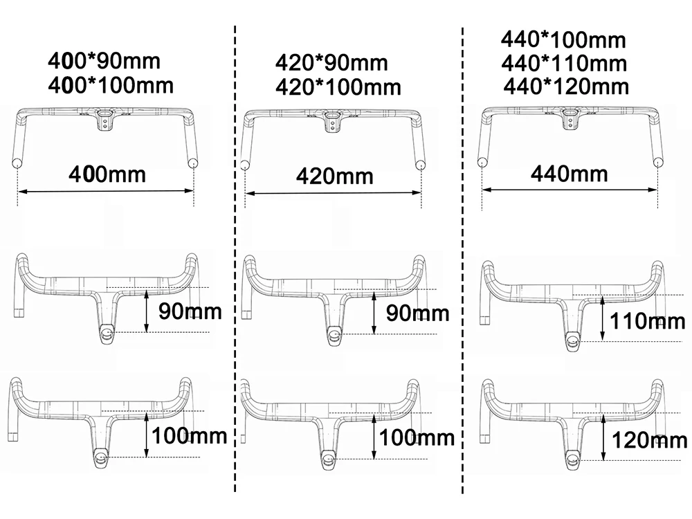 T1000 Carbon Bike Handlebar with Stem, Fully Internal Routing, Road Bicycle Handle Bar, Full Hidden Cabel