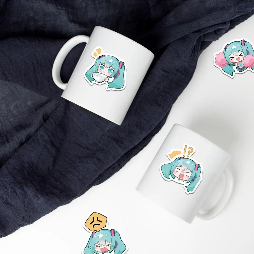 65 ชิ้น Kawaii Chibi อะนิเมะ Graffiti สติกเกอร์ Hatsune Miku Pack กระเป๋าเดินทางแล็ปท็อปโทรศัพท์สเก็ตบอร์ดสติกเกอร์การ์ตูนเด็กของขวัญของเล่น