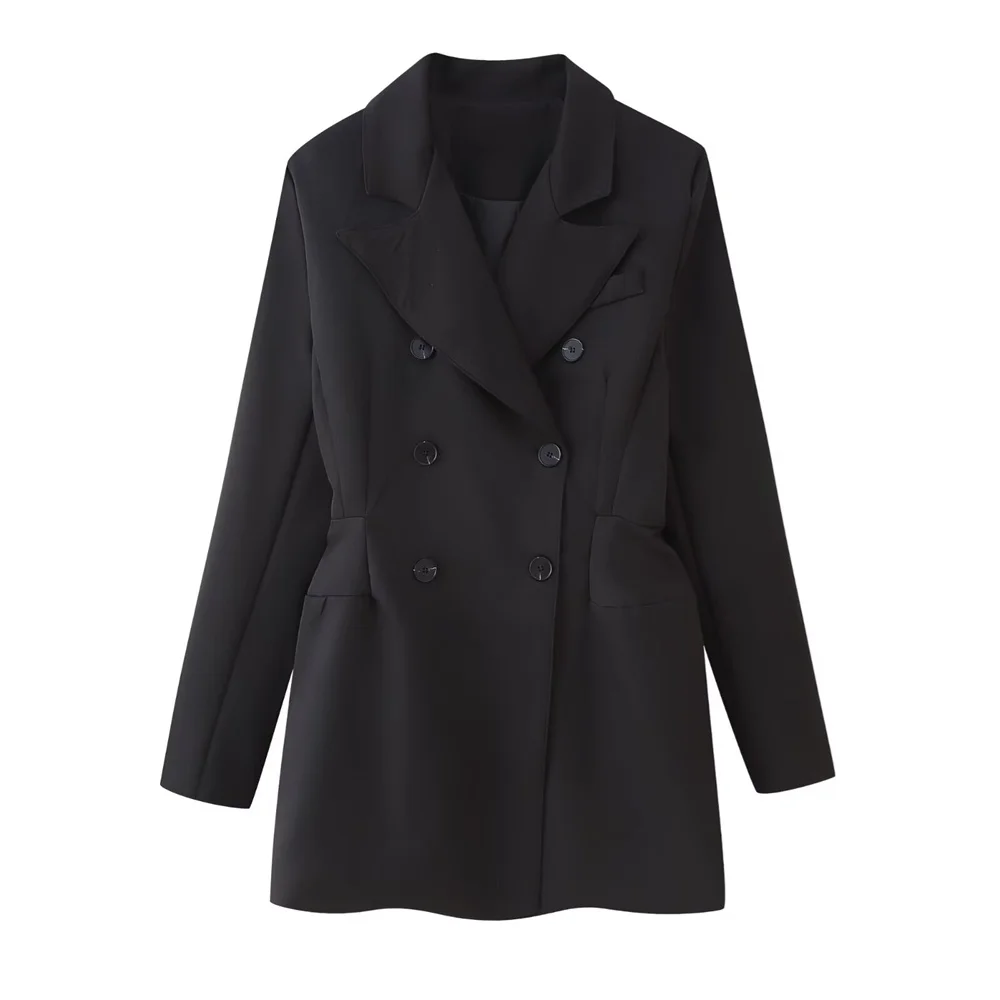 

UNIZERA women's double breasted dress style suit jacket for spring and summer new fashion casual women's clothing