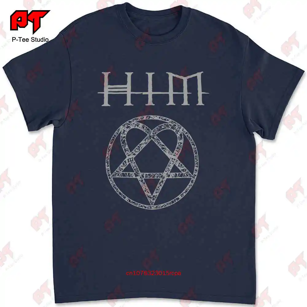 Him Ornate Heartagram T-shirt 4D7Y