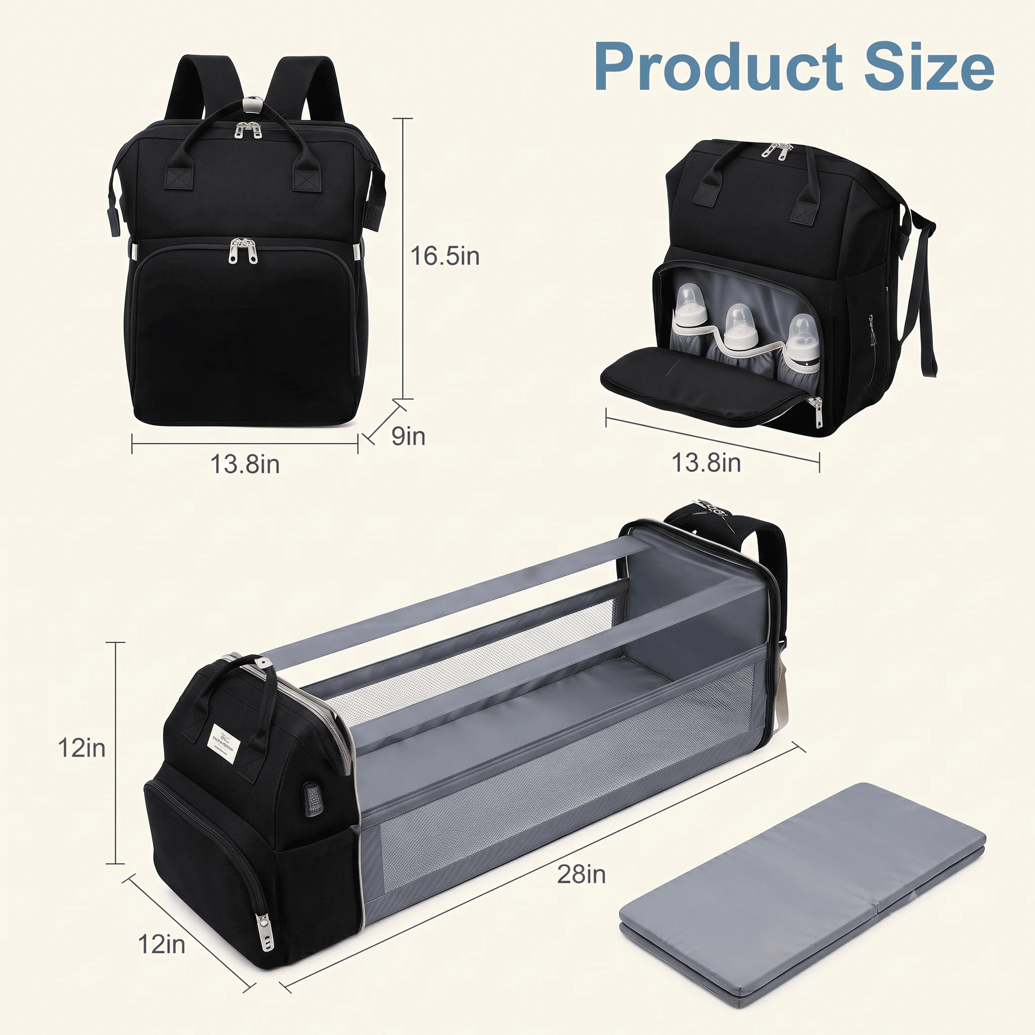 Mochila Pañalera Multifunciona - Baby Nursery Hamper reseña y precio