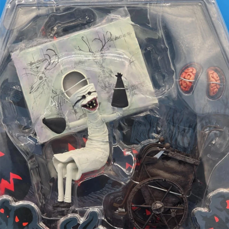 Disney jun planejamento pesadelo antes do natal dr finklestein figuras de ação série 1 presente de halloween a caixa é ligeiramente amarelada