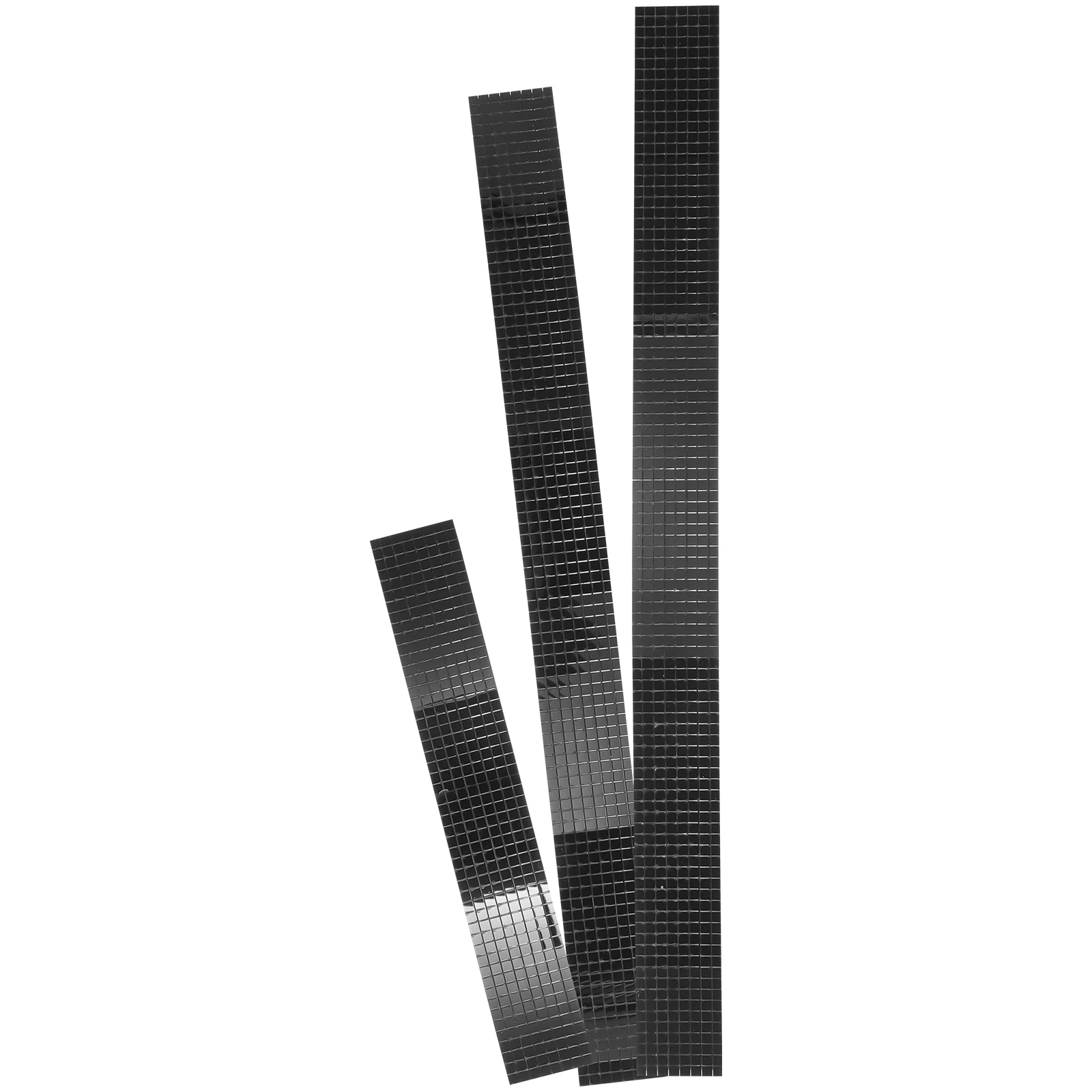 

1464pcs Acrylic Wall Stickers Black 4x120cm Square Mosaic Tiles Self Adhesive DIY Bathroom Kitchen Bedroom KTV Bar Mirror Craft