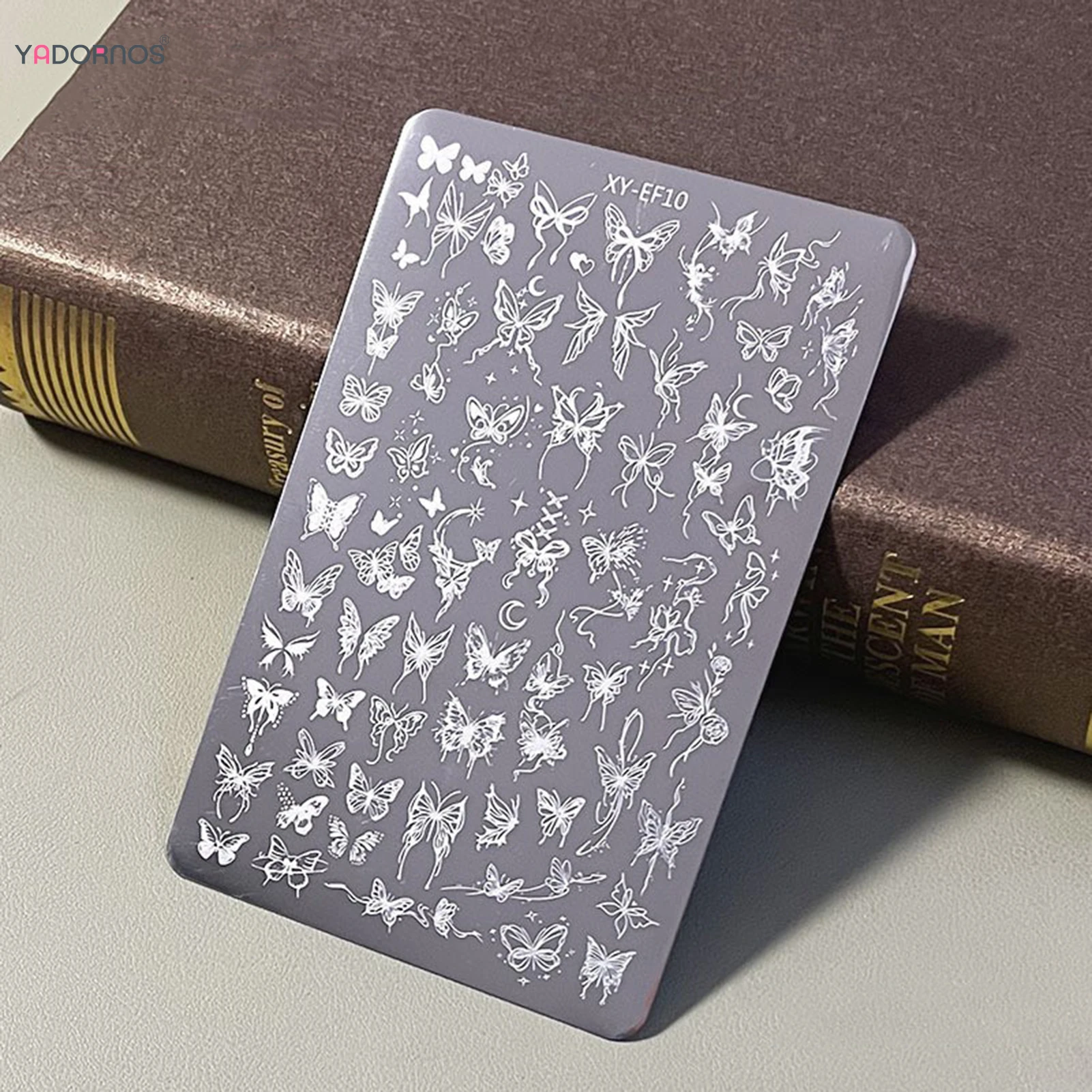 1 قطعة لوحات ختم الأظافر متعددة الأنماط مسمار الفن لوحة الفولاذ المقاوم للصدأ شريط/Bowknot/زهرة/الفرنسية مسمار تصميم أدوات الاستنسل