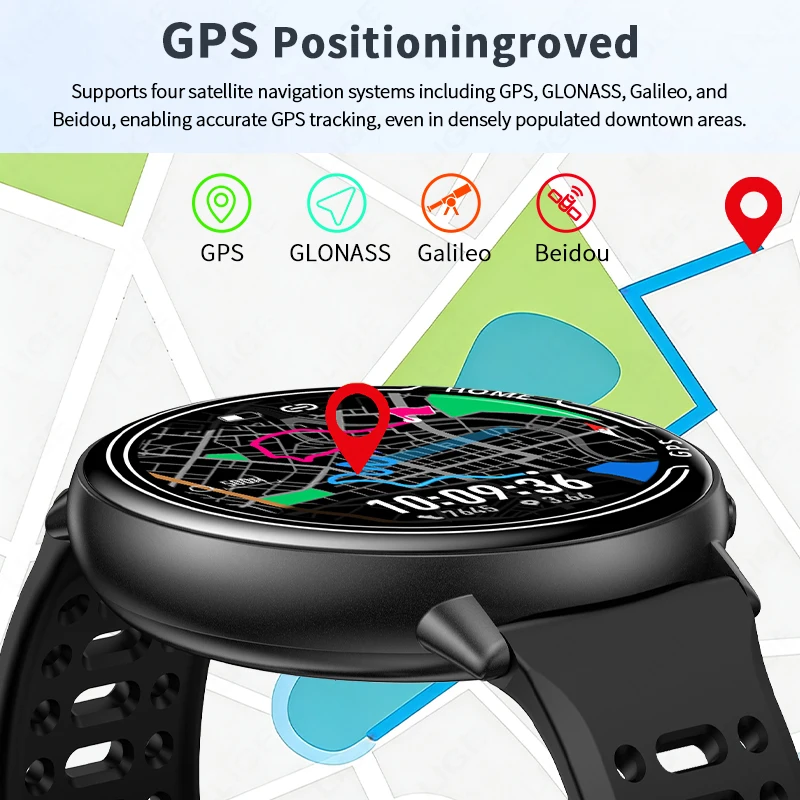 LIGE 2026 For Android IOS GPS Smart Watch Men 1.39