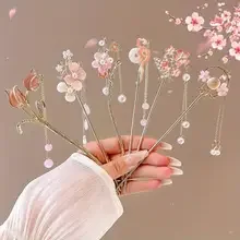 

1pc Romantic Chinese Style Hair Accessory Alloy Jewelry Womens Hair Needle Suitable for Daily Wear Gifts Girls Fashion Hairpin