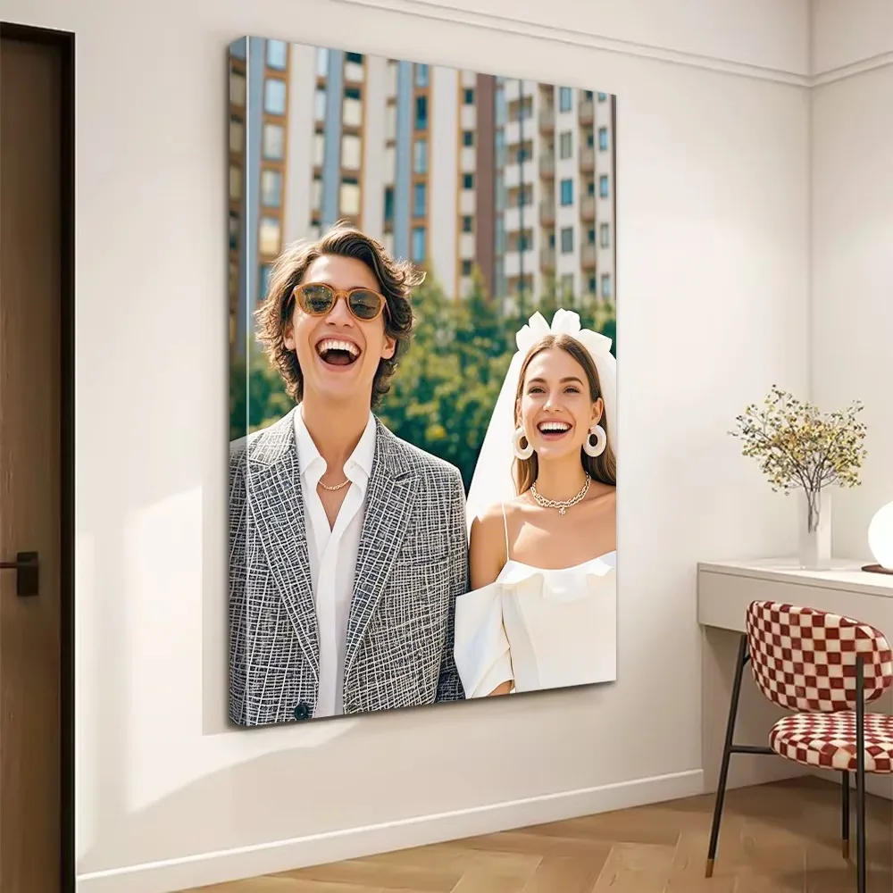 1pc Custom Canvas Poster, Your Photo Decorative Painting, Personalized Gifts For Wall Decor, Customized Gift as Canvas Wall Art
