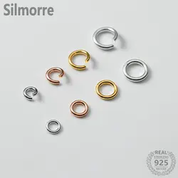 20PCS 925 Sterling Silver Jump Rings & Split Rings for DIY Jewelry Making Open /Closed Rings Jewelry Findings Accessories