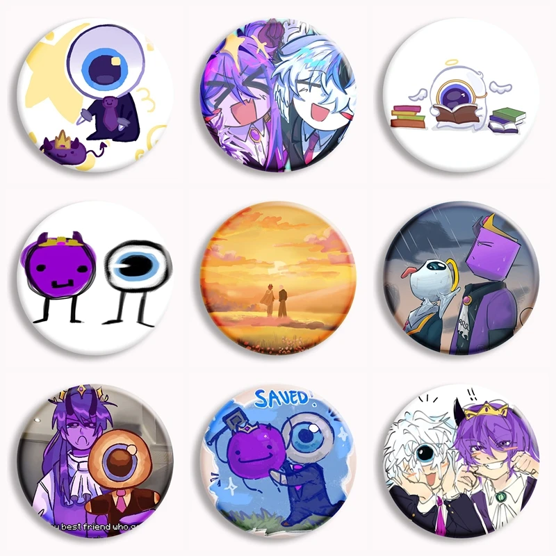 Набор значков Unstable Universe Soft Button Pin Tax Duo, аниме-брошь Eggchan & Wemmbu, значок с фан-артом, украшение для сумки, подарки для фанатов и друзей.