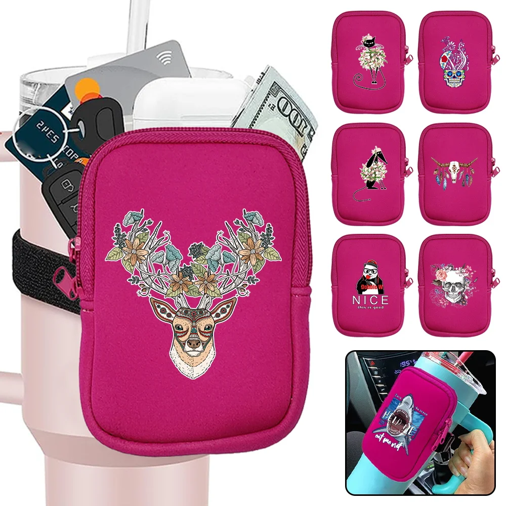 

Sports Kettle Water Bottle Pouch Neutral Multi-functional Handheld Water Cup Bag Storage Bag Wrist Pouch Color Printing
