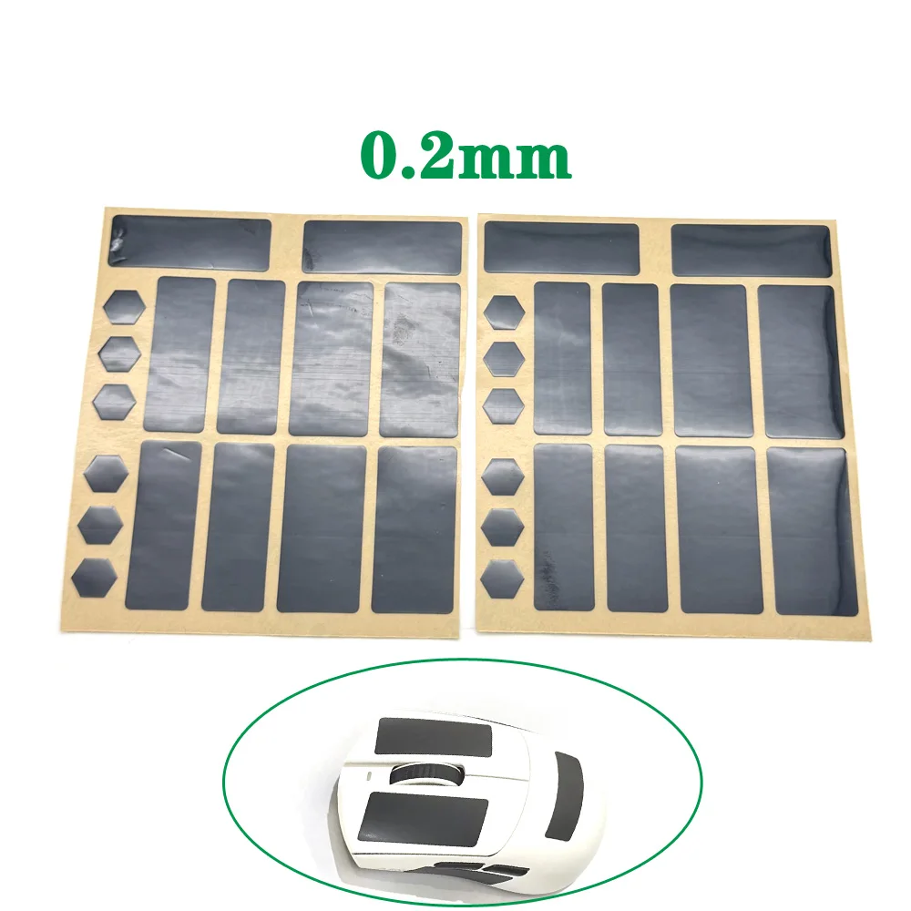 

Universal Anti-Slip Mouse Sticker DIY Sweat-Proof Mouse Grip Tape Wear-Resistant Gaming Mouse Sticker 0.2mm connector