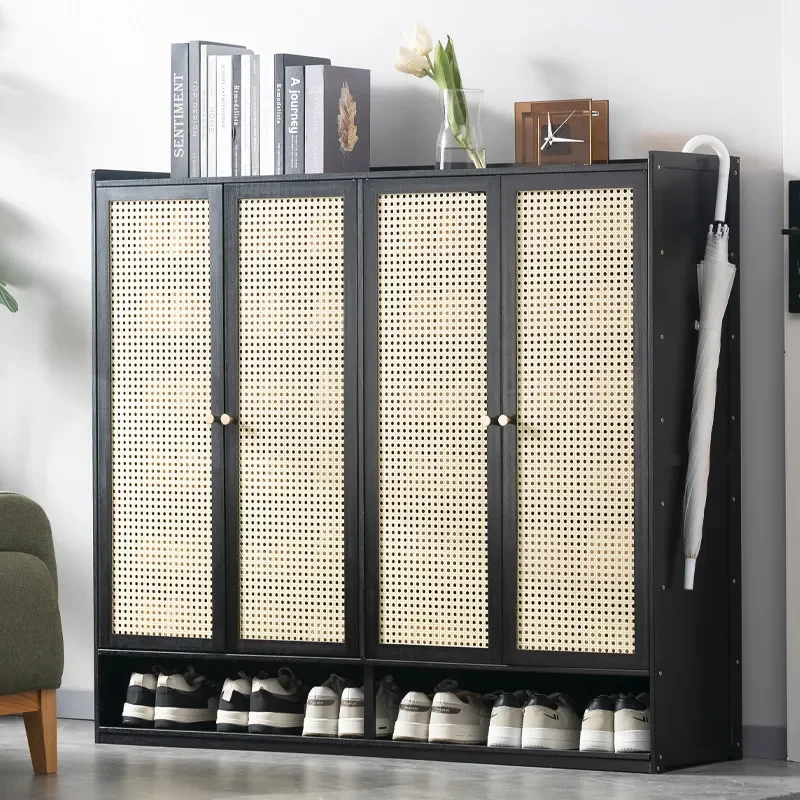 Slim Dustproof Shoe Cabinet Entryway Storage Rack Space Saving Organizer for Apartment Dormitory Home Interior