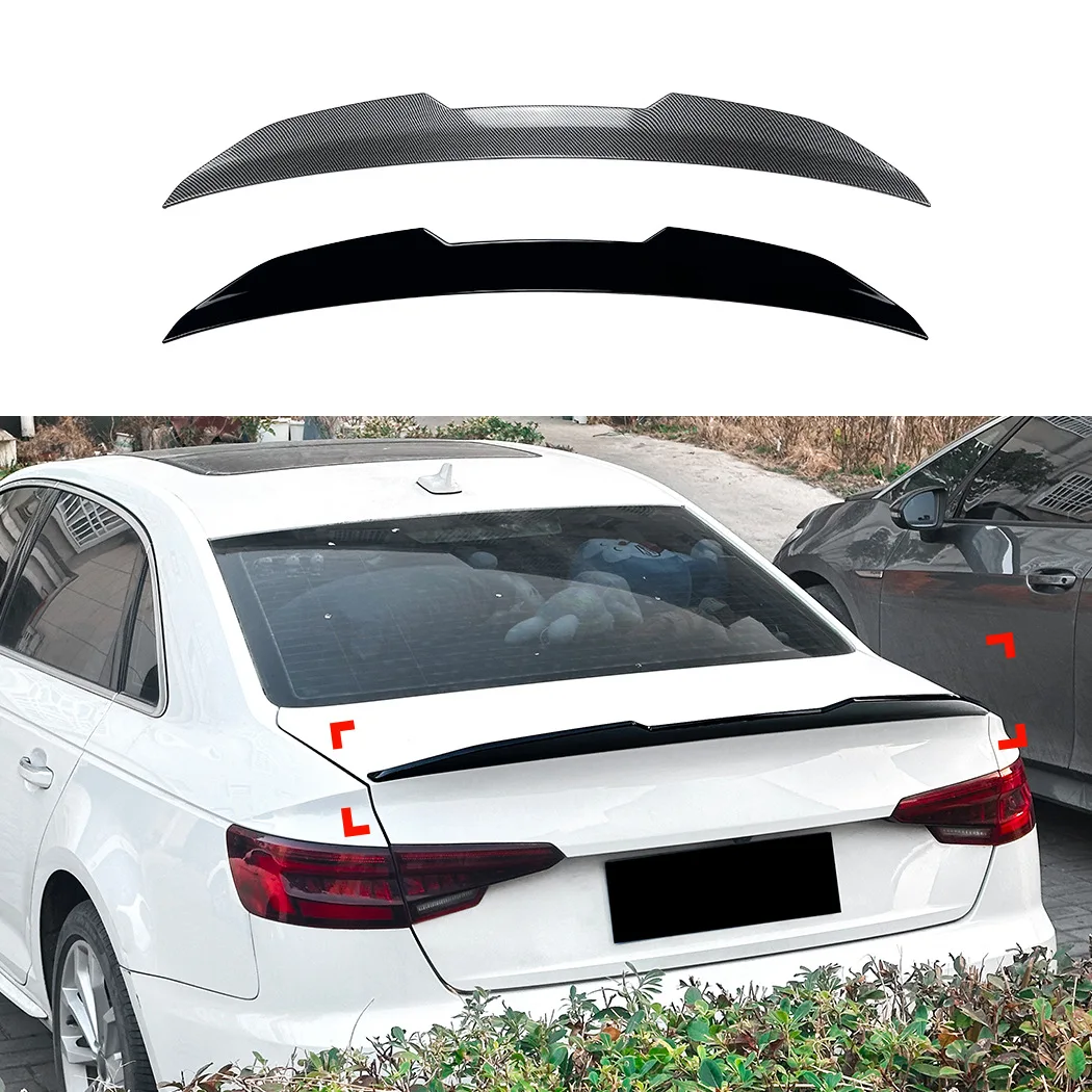 

Подходит для Audi A4 S4 B9 2017-2024 PSM, задний спойлер, внешняя модификация, детали для модификации автомобиля