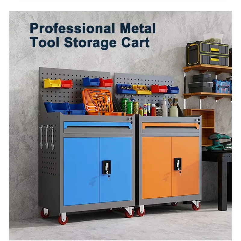 for 7 Drawers 1 Door Metal Steel Bench Customizable  Tool Cabinet Garage Workshop Tool Storage Mobile Cart