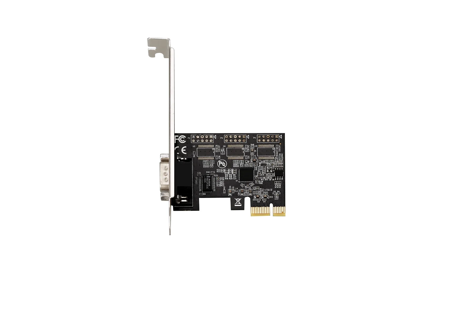 

2 шт. PCIE 1 плата расширения последовательного порта компьютерное расширение AX99100 1 RS232 DB9 PCIe последовательные порты расширение Riser Card