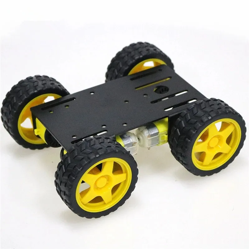 New C101 Mini 4WD Smart Robot Tank Car Chassis Kit TT Motor Metal 4-Drive Robotic Education DIY For Arduino Unassembled