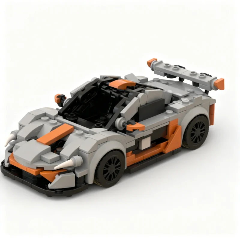 331 Pezzi MOC McLarenesd GTRs City Champions Modello di Blocchi da Costruzione Architettura Assemblabile Fai-da-Te Regalo di Natale Idea Creativa per Giocattoli