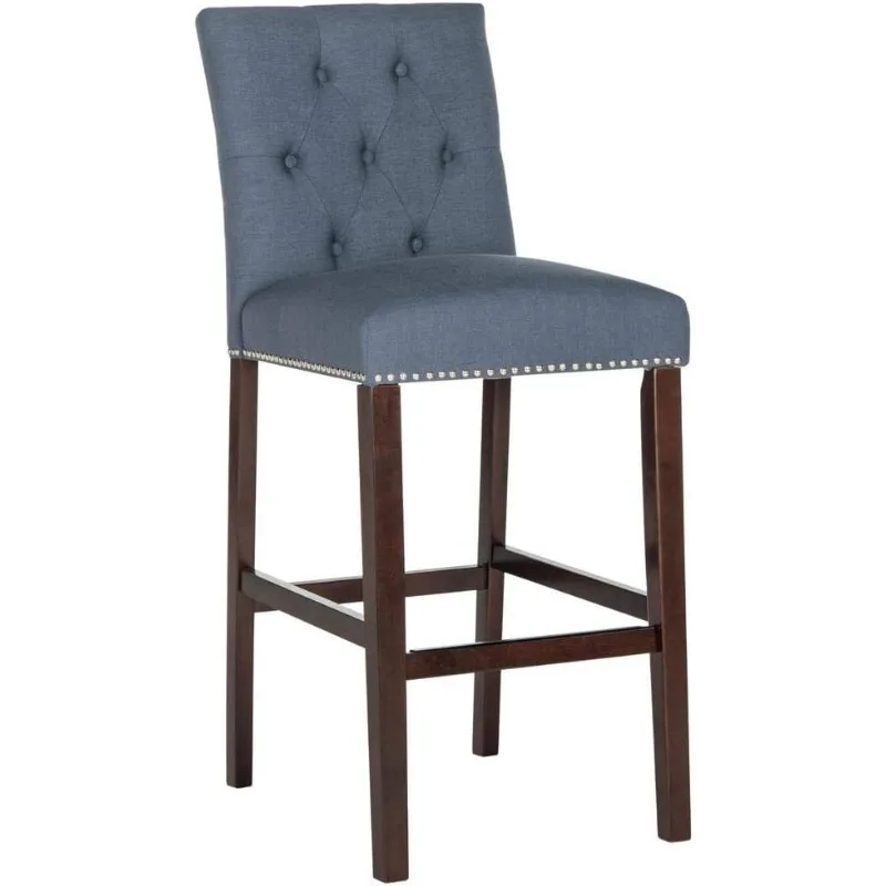 Home Collection Norah Navy และ Espresso Barstool (ชุด 2 ชิ้น)