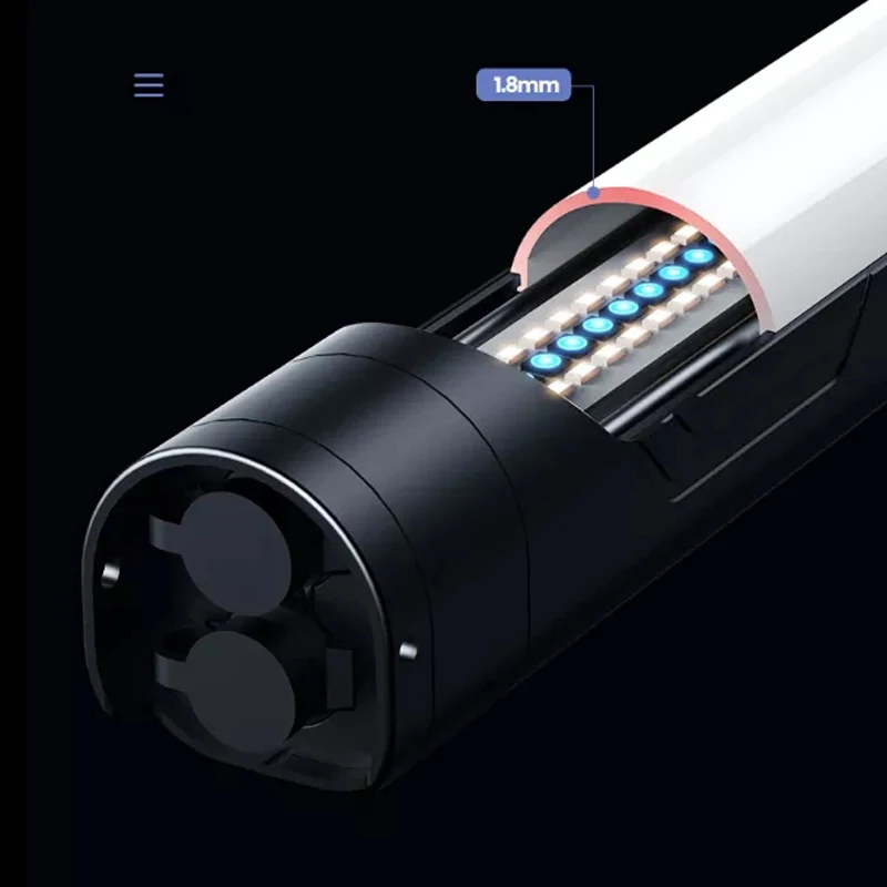 SOONWELL ST25 أنبوب ضوء التصوير LED الفيديو الضوئي 2 'RGB WW مصباح أنبوبي مع عصا بطارية داخلية لفيلم فيديو 1600K-20000K