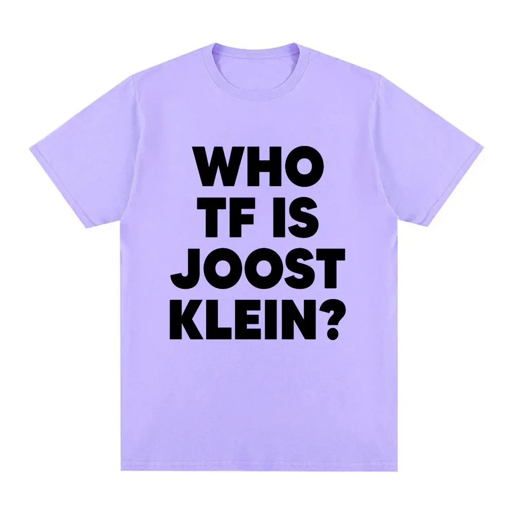 Who Tf Is Joost Klein T-shirt Europapa Eurovision Womens Harajuku Retro Tshirt Casual Loose Tshirt