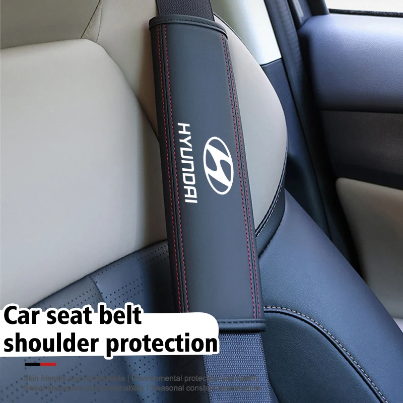 Para hyundai cinto de segurança do carro capa ombro descompressão conforto cinto de segurança capa protetora gdi n linha i10 azera genesis g70 g80