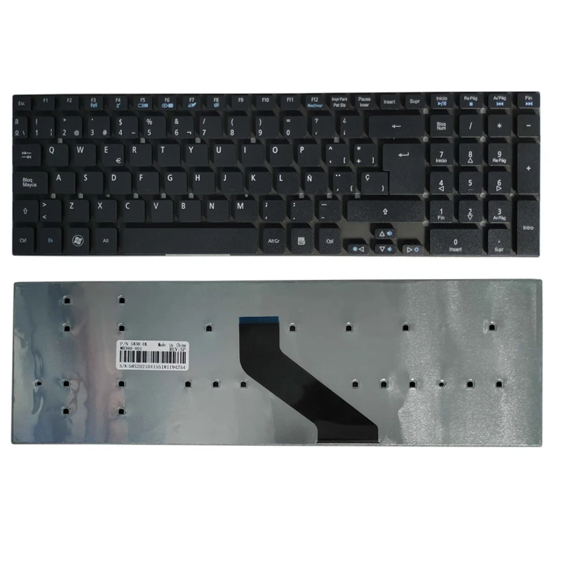 NOWA hiszpańska klawiatura do laptopa Packard bell easynote p5ws0 p5ws5 p7ys5 Q5WS1 czarna
