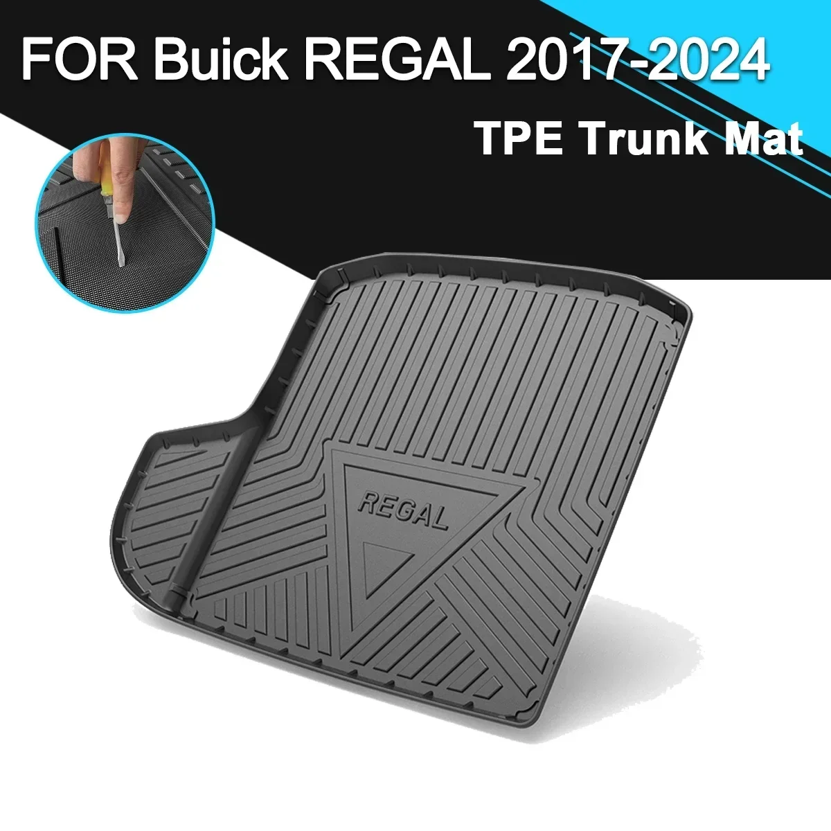 

Car Rear Trunk Cover Mat Rubber TPE Waterproof Non-Slip Cargo Liner Accessories For Buick REGAL 2017-2024