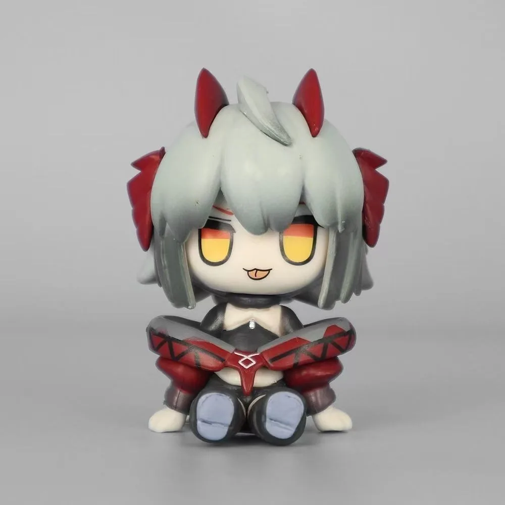 8cm Arknights Wiš'adel Q Version Figure, Game Animation Two-dimensional Peripheral Model, Desktop Ornament, Car Decoration