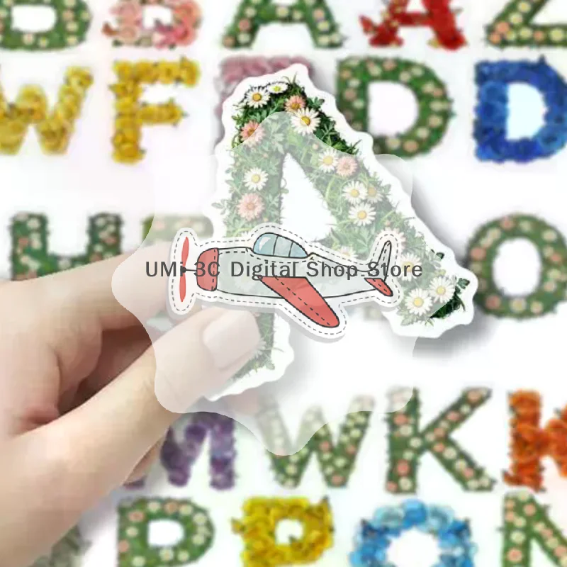 Vintage English Letter Stickers Waterproof Tear Resistant Decorative Decals for Journal Scrapbooking DIY Craft School Projects