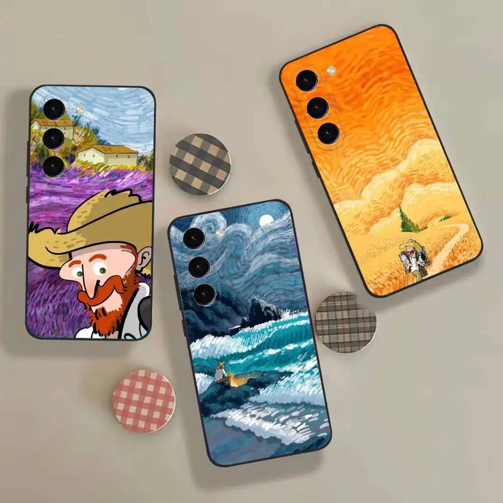 Van Gogh Starry Night Fashion Phone Case coque Cover For Samsung Galaxy A12 22,32,52,53,71,73, Note9,10,20 Ultra