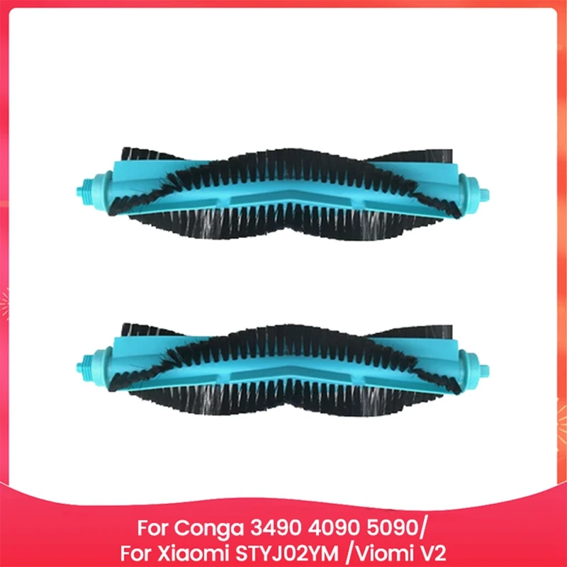 Vacuum Main Brush Replace For Conga 3490 4090 5090 Xiaomi STYJ02YM Viomi V2 Vacuum Cleaner Replacement Parts Main Brush