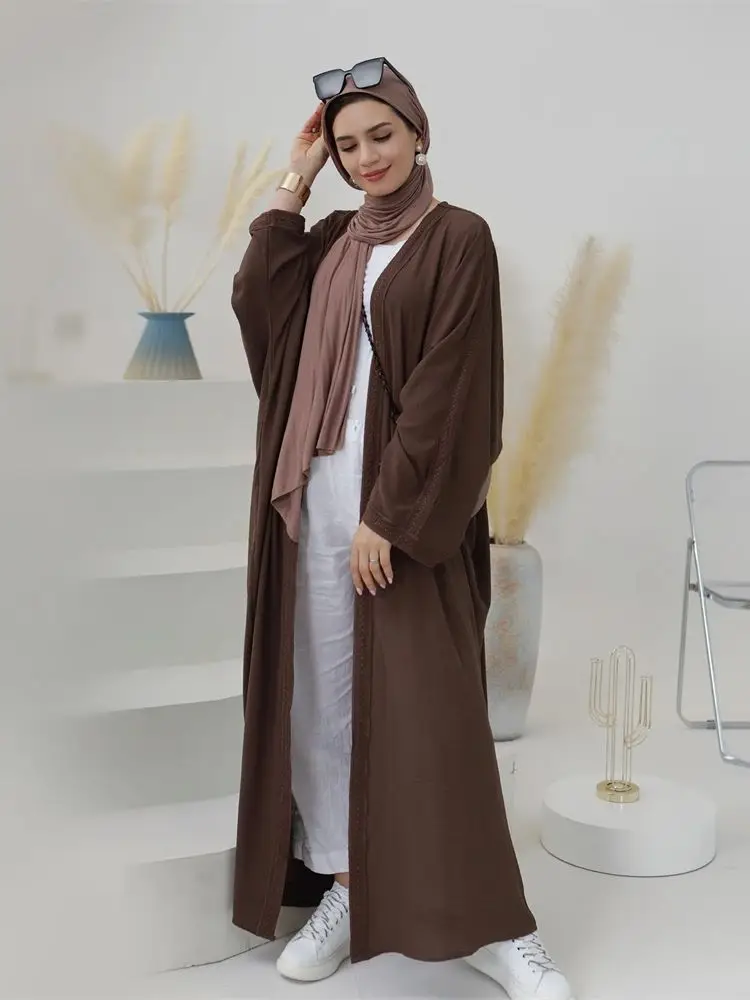 Ramadan Prayer Clothes Dubai Abaya Kimono Damen Kebaya Turkey Islam Muslim Dress Abayas For Women Kaftans Robe Femme Musulmane