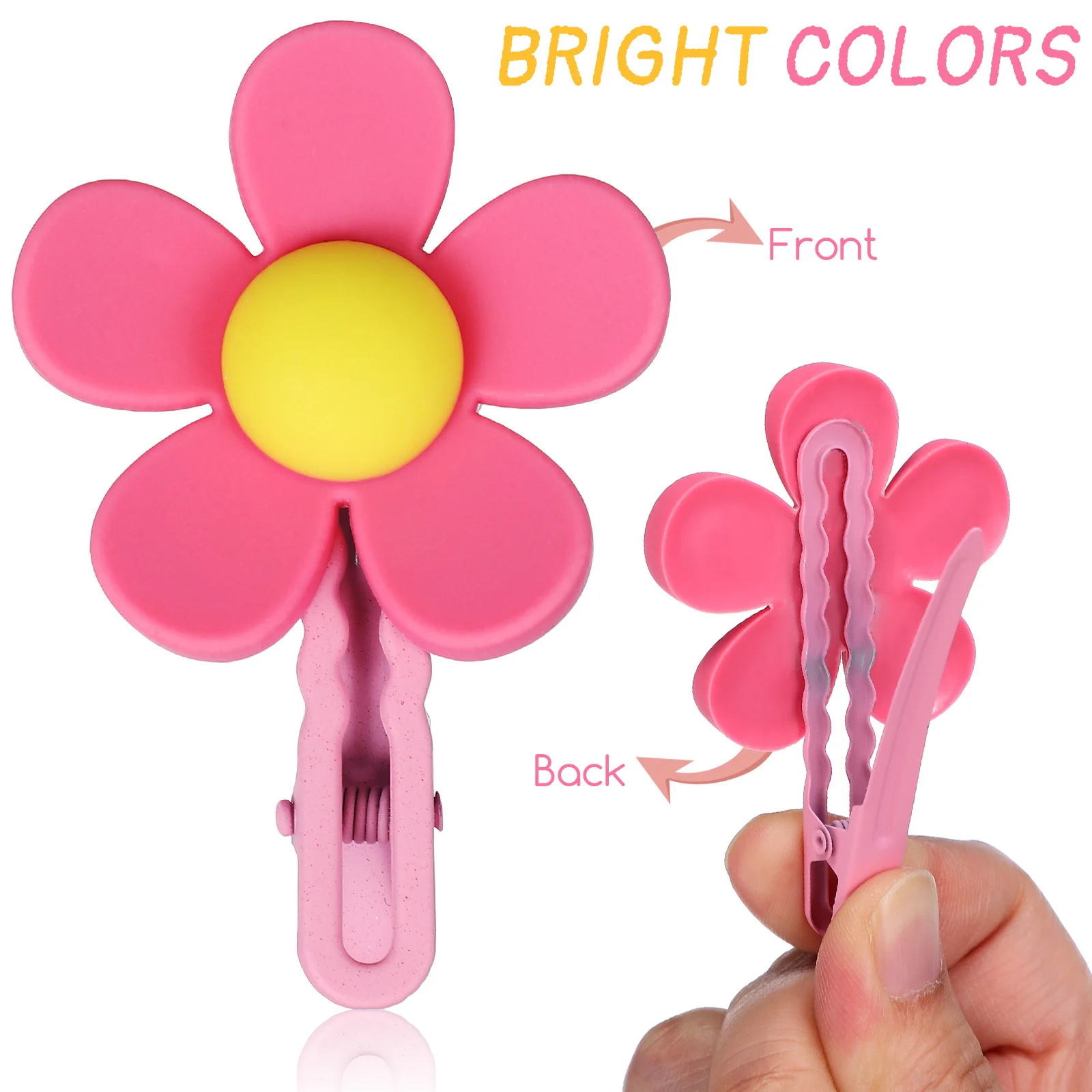 

42 шт., заколки для волос, яркие красочные аксессуары для волос в стиле каваи, легкие и удобные заколки