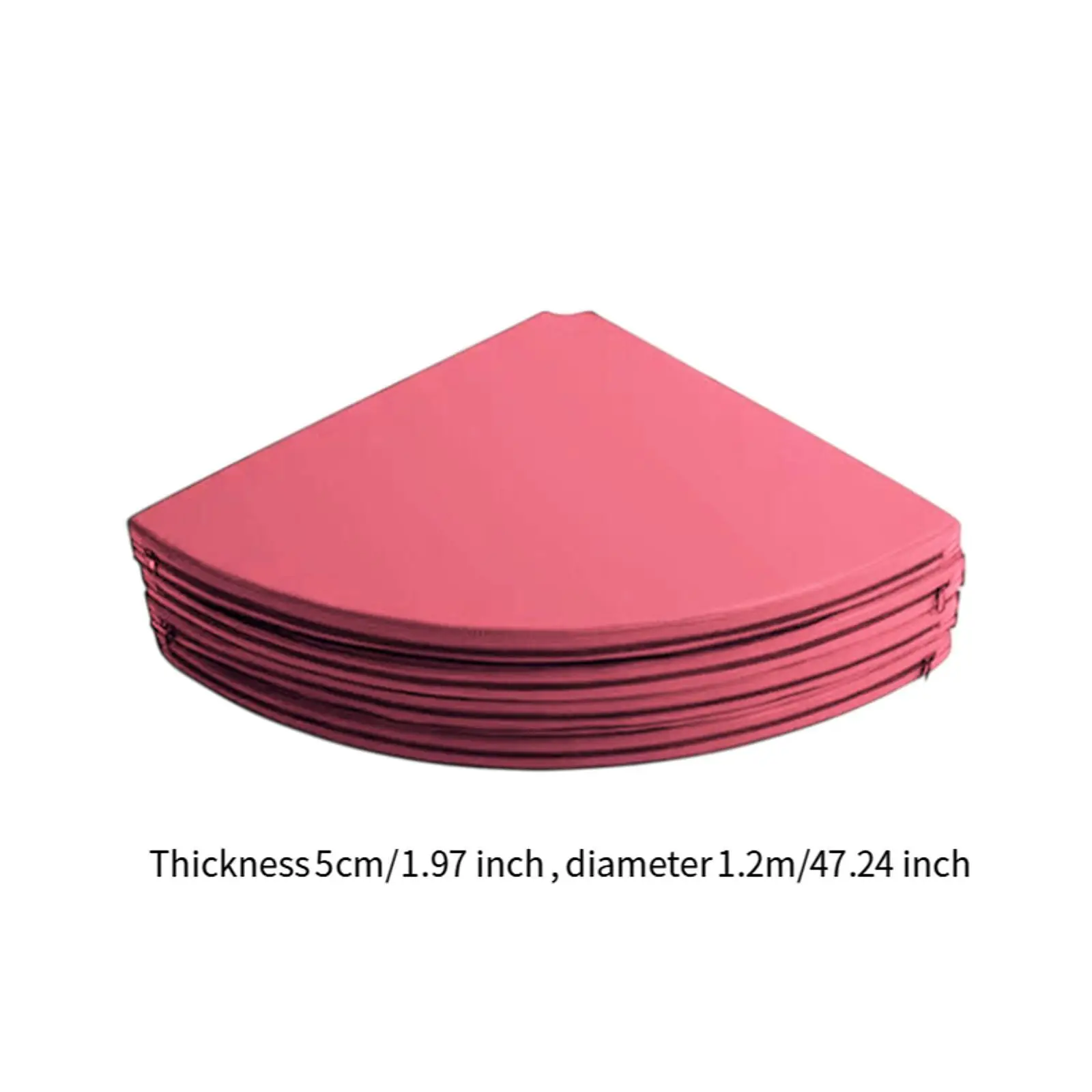 Round Yoga Mat Folding Pole Dance Mat Floor Protection Lightweight Gymnastics