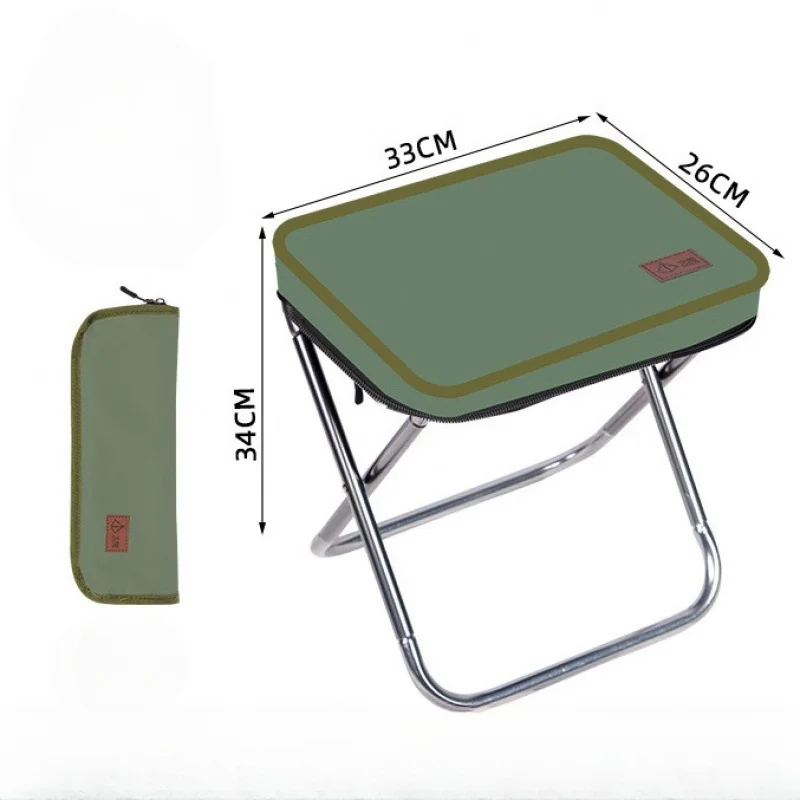 

Outdoor pencil case folding small horse tie portable handbag stool camping picnic stool ultra light stool queue is available