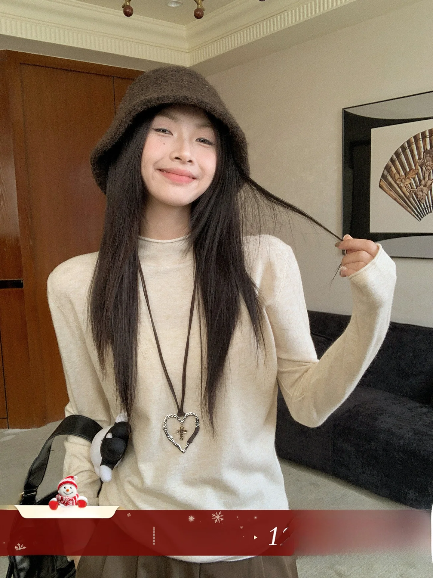 

Мягкий уютный вязаный базовый женский рулонный свитер, внутренняя одежда, облегающий топ, корейский длинный свек, круглый цвет Ne