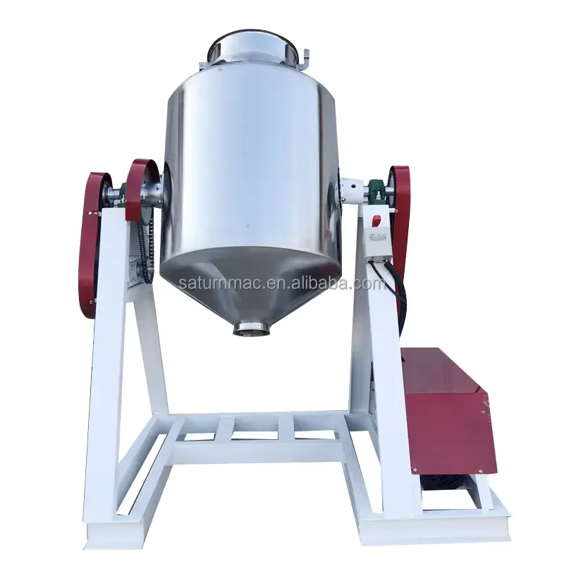Factory Supply Stainless Steel Drum Mixer Machine 40L 60L 90L Dry Powder Mixing for Food