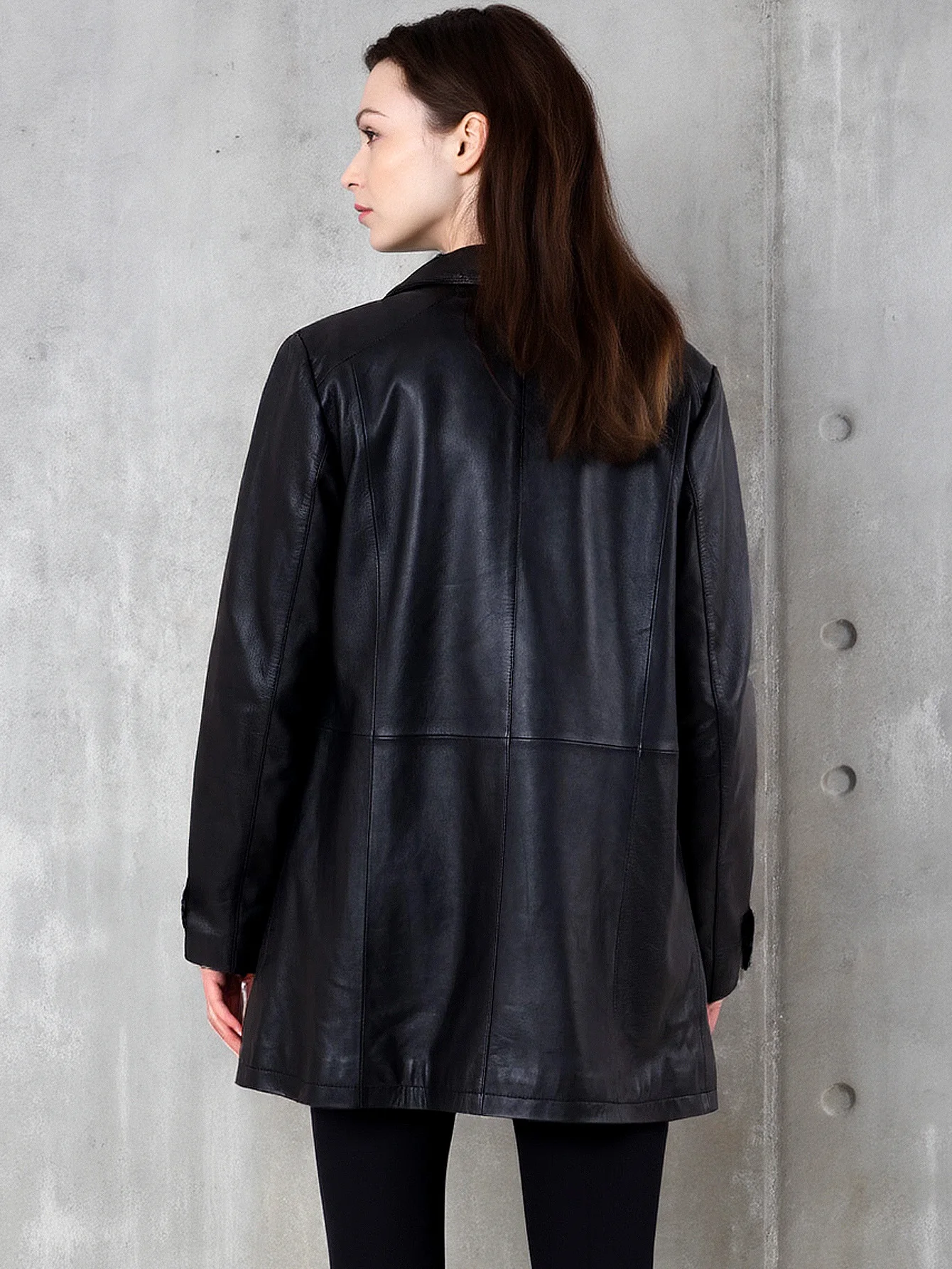 Dames effen kleur kunstleer bikerjack mode reversjas lente herfst