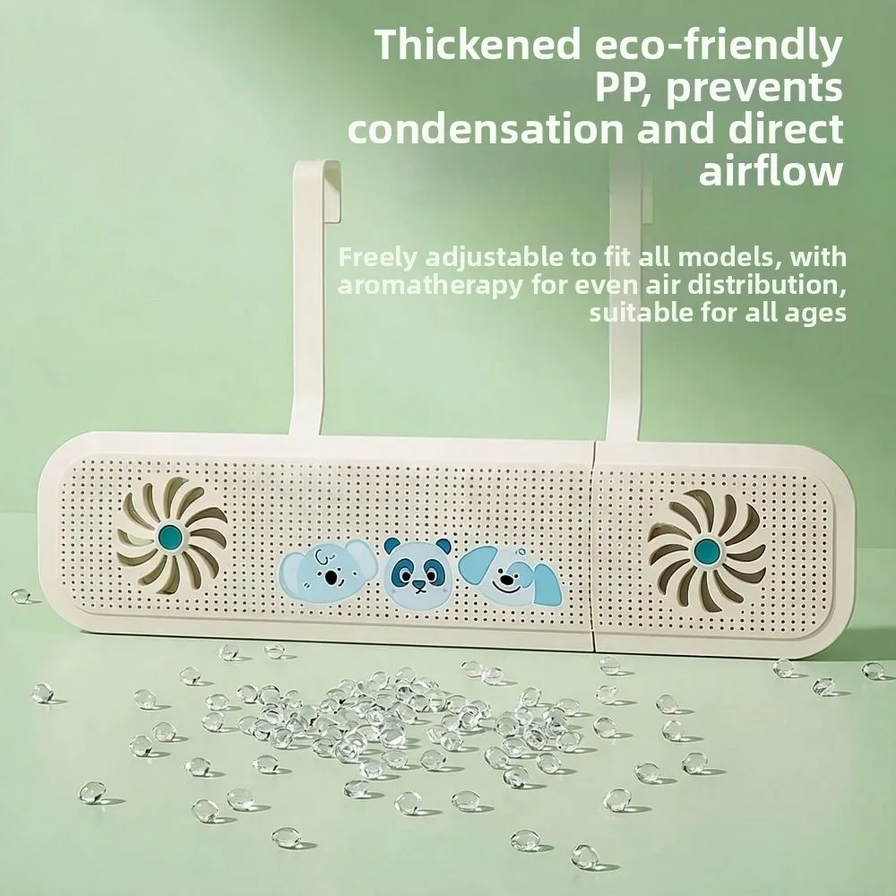Adjustable Air Conditioner Windshield Anti Direct Blowing Expandable Scalable Air Guide Plate with Aromatherapy Safe