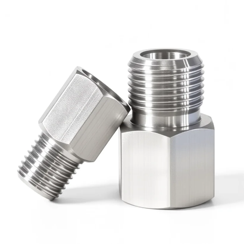 Female M14x1.5 To Male M6 M8 M10 M12 M14 M16 M18 M20 High Pressure 304 Stainless Steel Pipe Fitting Connector Adapter Coupler