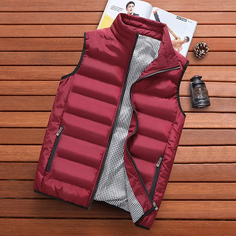 Winter Men Clothing Vest Jacket Mens New Autumn Warm Sleeveless Jacket Casual Waistcoat Male Vest Clothes Top Outerwear