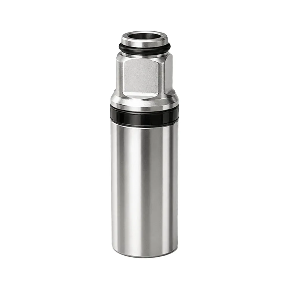 Quick-Connect Drill Bit Adapter: 1/4in Hex To 10mm Thread, Compact Alloy Steel Converter For Electric Wrench Sockets And Screwdr
