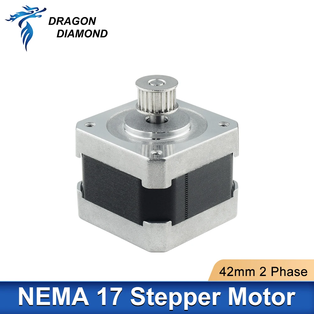 Imagem -03 - Motor de Passo Nema 17 para Impressora 3d Fases K40 0.6a 42 mm Linhas Máquina de Gravação Cnc