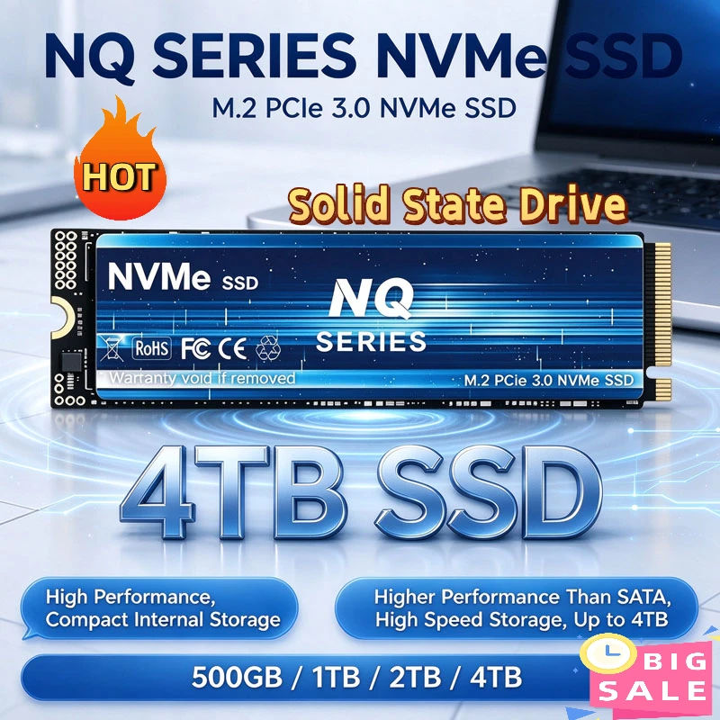 M.2 NVMe PCIe 3.0 NQ SSD 500GB 1TB 2TB 4TB SSD M.2 2280 PCIe Hard Drive Disk Internal Solid State Drive for Laptop