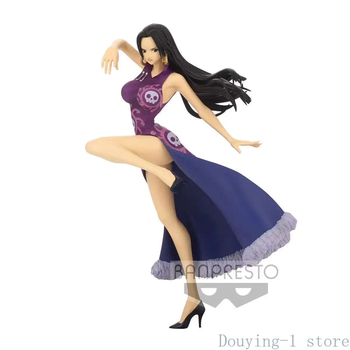 バンダイ本物のワンピースアニメボア・ハンコックアクションフィギュアコレクタブルモデルレディファイト絶妙な人形おもちゃギフト0